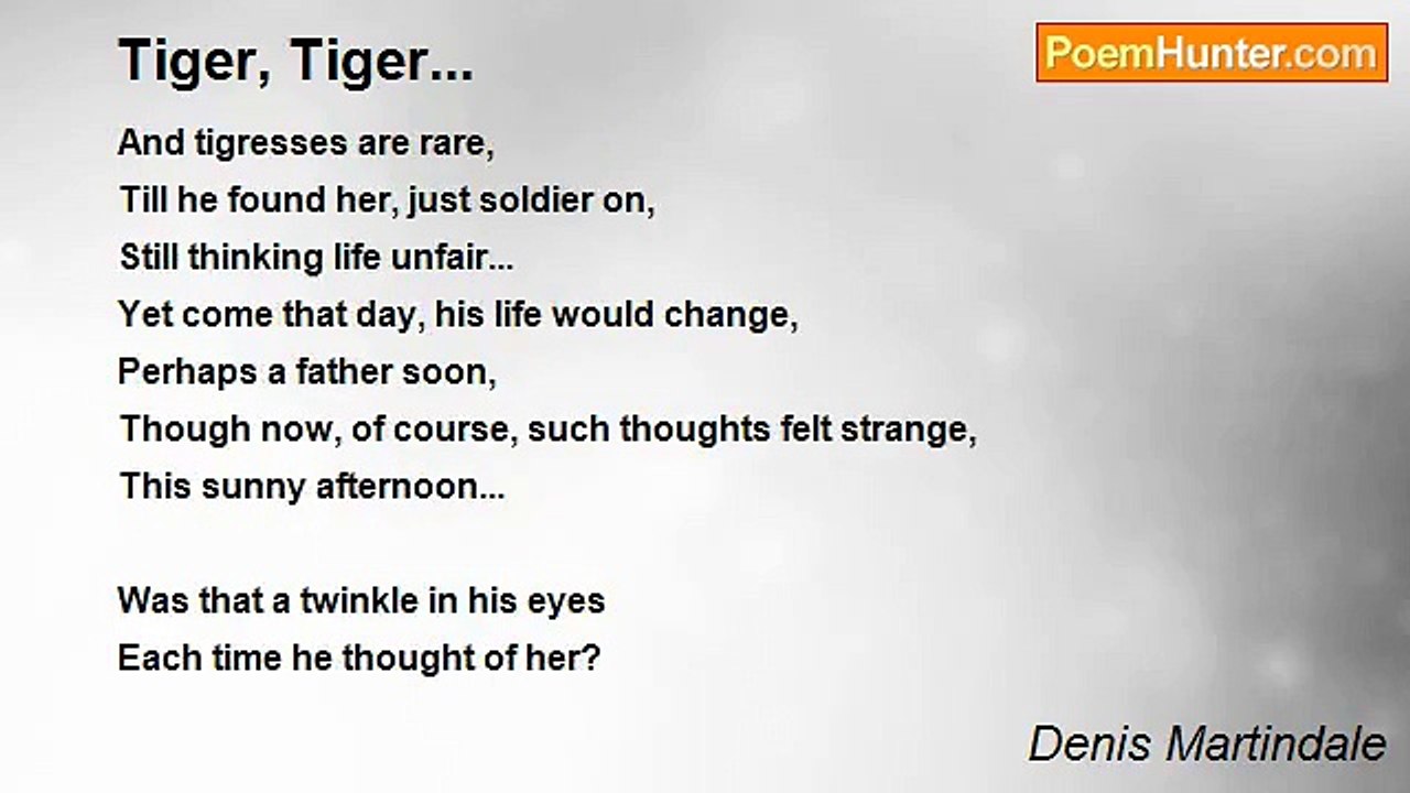Denis Martindale - Tiger, Tiger...