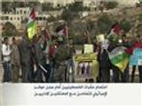 اعتصام عشرات الفلسطينيين أمام سجن عوفر