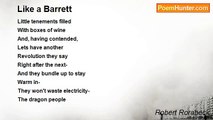 Robert Rorabeck - Like a Barrett