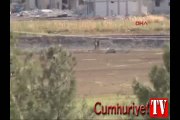 Sınırdaki çatışma anı kamerada: 1 YGP'li öldü