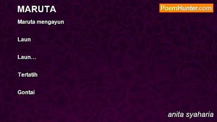 anita syaharia - MARUTA