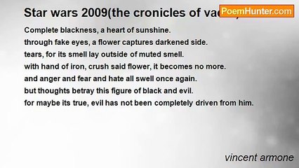 vincent armone - Star wars 2009(the cronicles of vader)