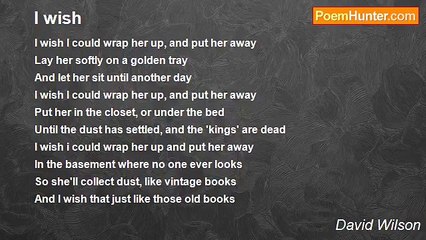 David Wilson - I wish