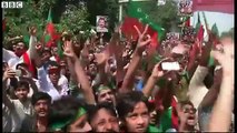 Pakistan protests: Imran Khan on future of rallies .. Khan Speaks To BBC ... shaimaa khalil
