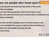 RIC S. BASTASA - there are people who tread upon the sands of this world leaving no footsteps