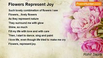 Rohit Sapra - Flowers Represent Joy