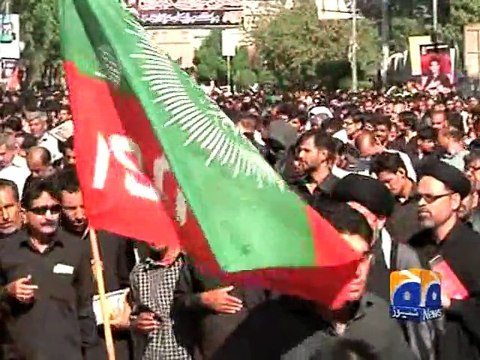 Karachi 9th Muharram Juloos-Geo Reports-03 Nov 2014