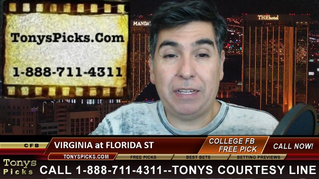 Florida St Seminoles vs. Virginia Cavaliers Free Pick Prediction NCAA College Football Odds Preview 11-8-2014