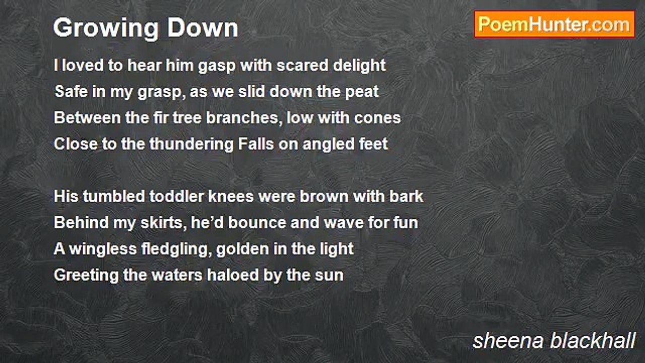 sheena blackhall - Growing Down