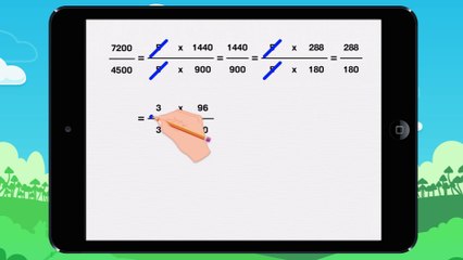 Simplifier une fraction - vidéo 16