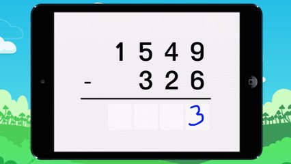 Poser une soustraction méthode 2 - vidéo 6