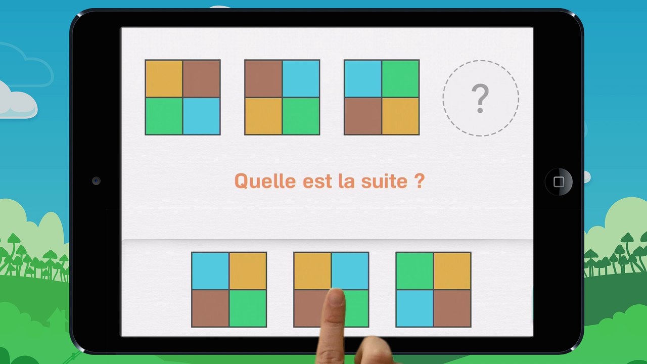 Les suites logiques : formes et couleurs - vidéo 3