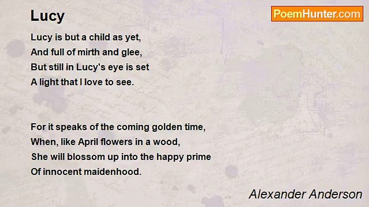 Alexander Anderson - Lucy