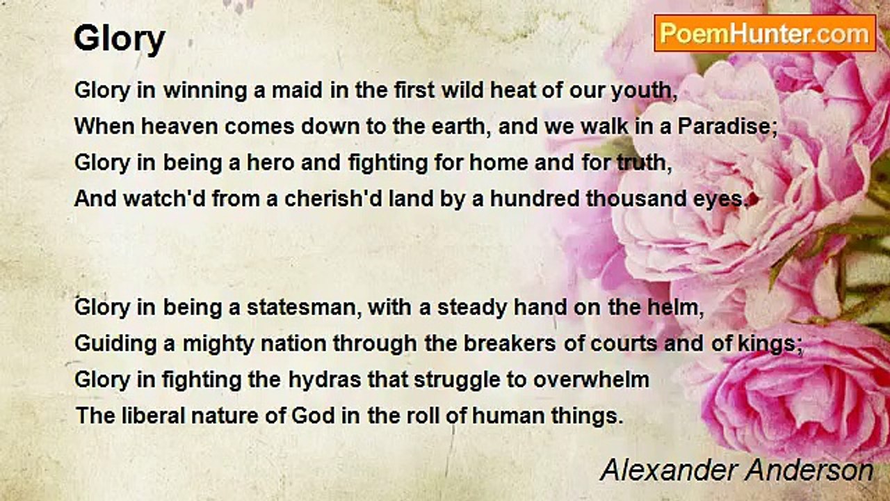 Alexander Anderson - Glory