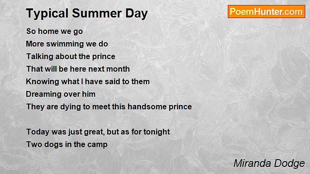 Miranda Dodge - Typical Summer Day
