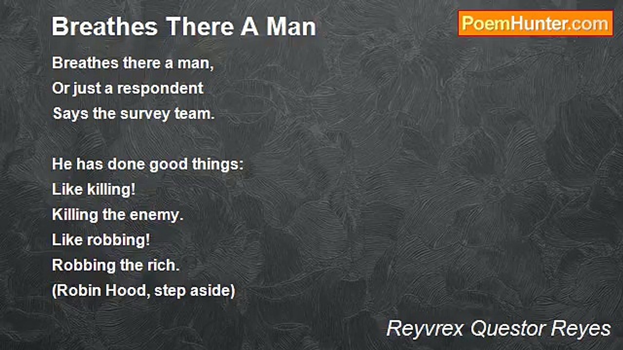 Reyvrex Questor Reyes - Breathes There A Man