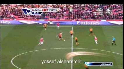 ملخص كامل : ارسنال 2-0 ويلفرهامبتون ، موسم 2010 .