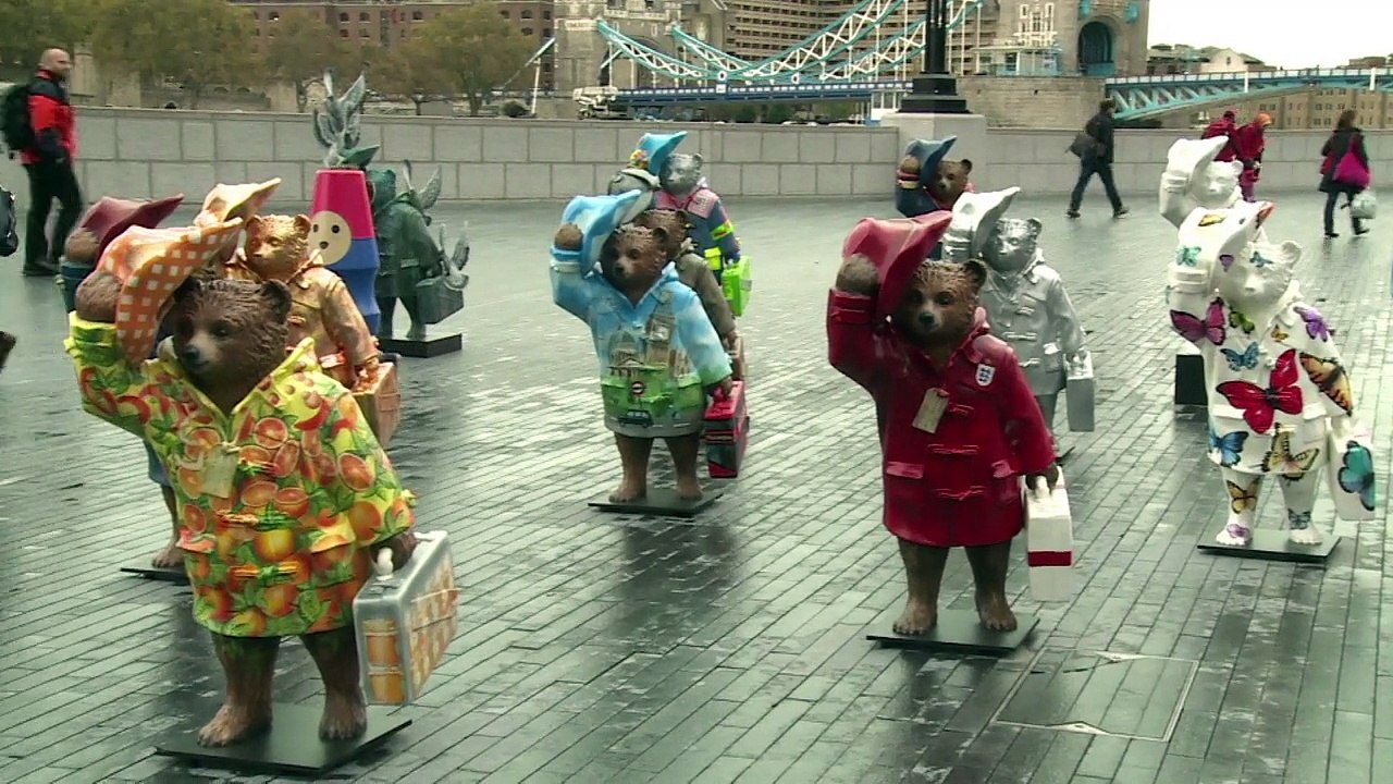 Der paddington-bär ist los in london