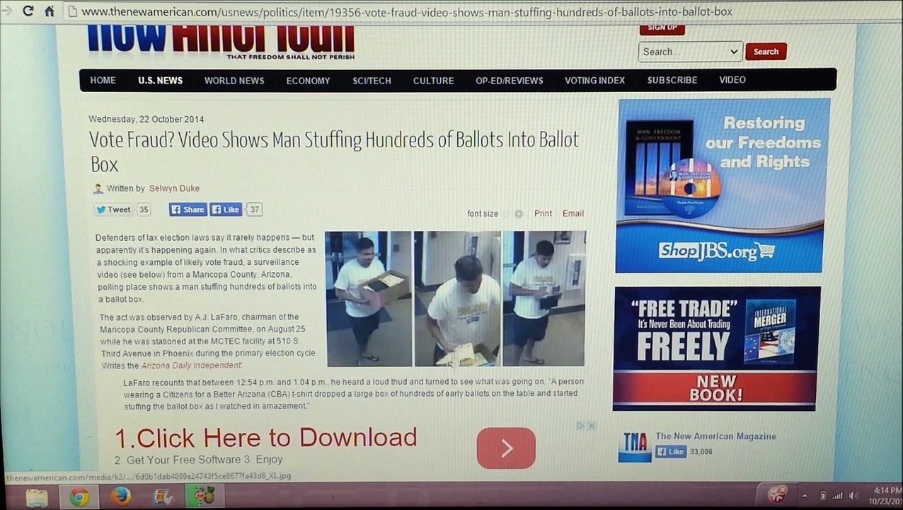 VOTER FRAUD: ILLEGAL IMMIGRANTS CAUGHT ON TAPE STUFFING THE BALLOT BOX DURING EARLY VOTING.