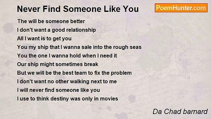Da Chad barnard - Never Find Someone Like You