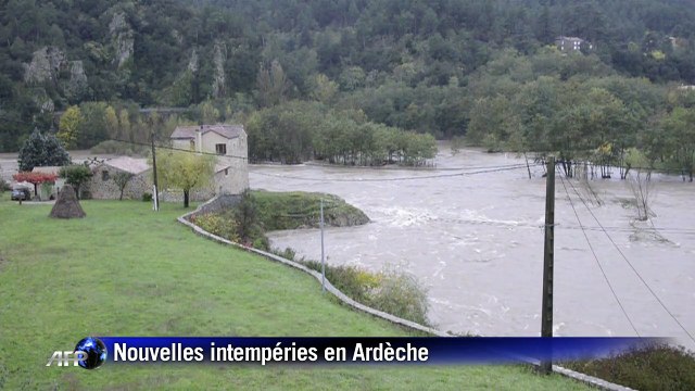 L'Ardèche à nouveau touchée par les intempéries