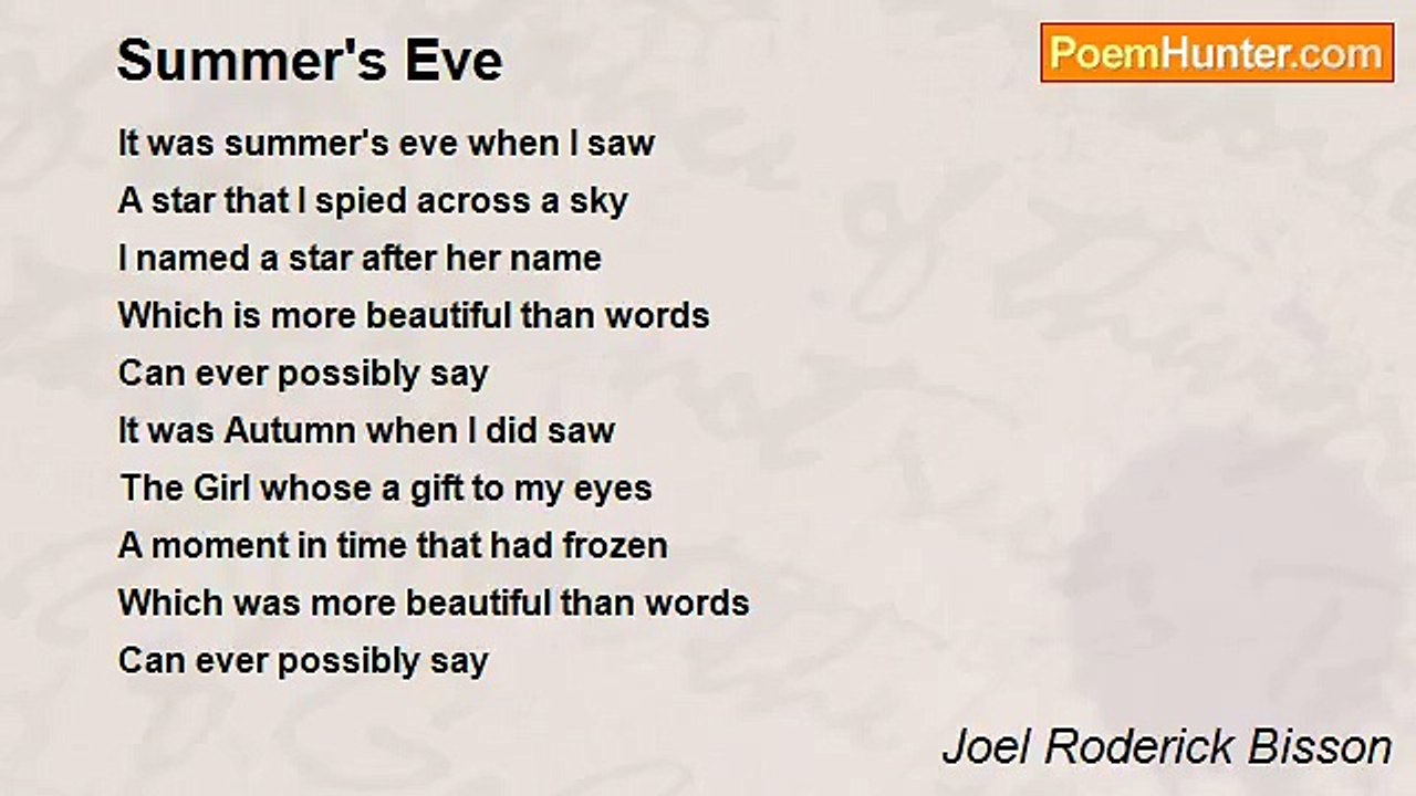 Joel Roderick Bisson - Summer's Eve