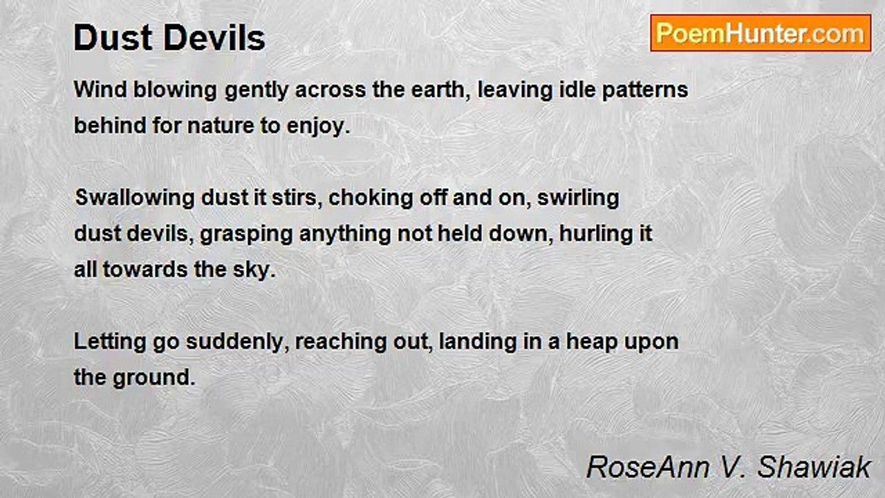 RoseAnn V. Shawiak - Dust Devils