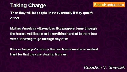 RoseAnn V. Shawiak - Taking Charge