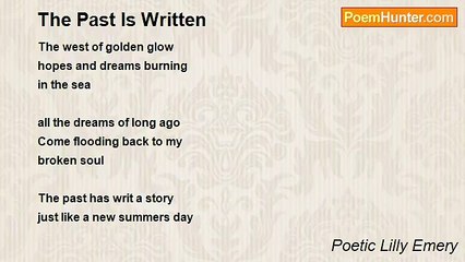 Poetic Lilly Emery - The Past Is Written