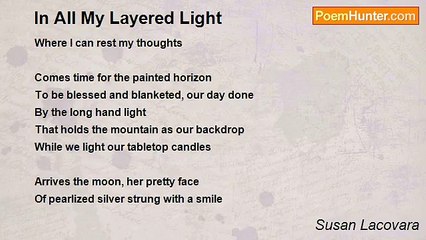 Susan Lacovara - In All My Layered Light