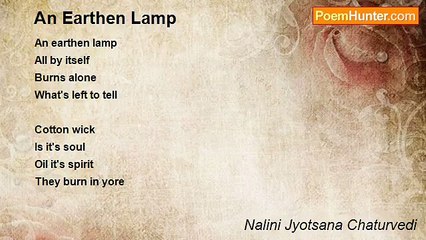 Nalini Jyotsana Chaturvedi - An Earthen Lamp