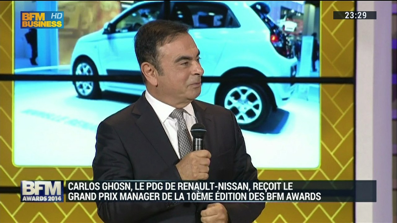 BFM Awards : Remise du Grand Prix à Xavier Niel et Carlos Ghosn