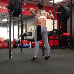 BTN jerk + jerk 1.1 x4 set 3 of 4