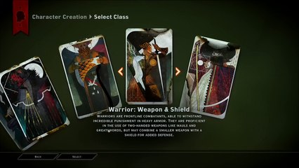 Dragon Age : Inquisition - Phase de création de personnage