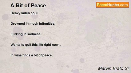 Marvin Brato Sr - A Bit of Peace