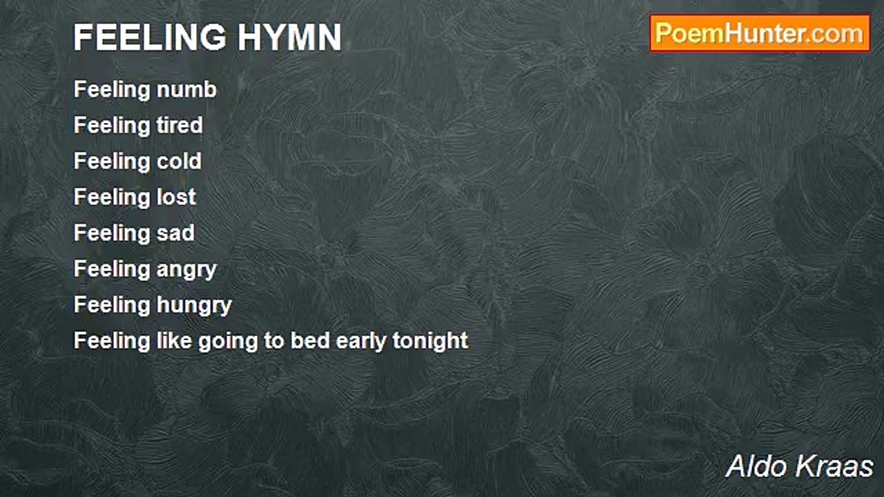 Aldo Kraas - FEELING HYMN