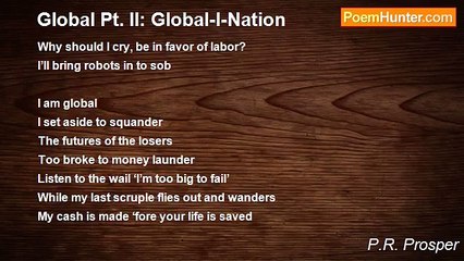 P.R. Prosper - Global Pt. II: Global-I-Nation