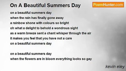 kevin eley - On A Beautiful Summers Day