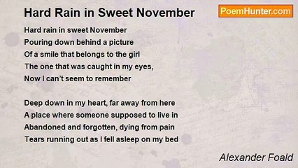 Alexander Foald - Hard Rain in Sweet November