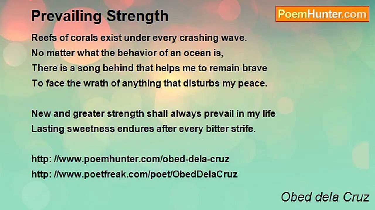 Obed dela Cruz - Prevailing Strength