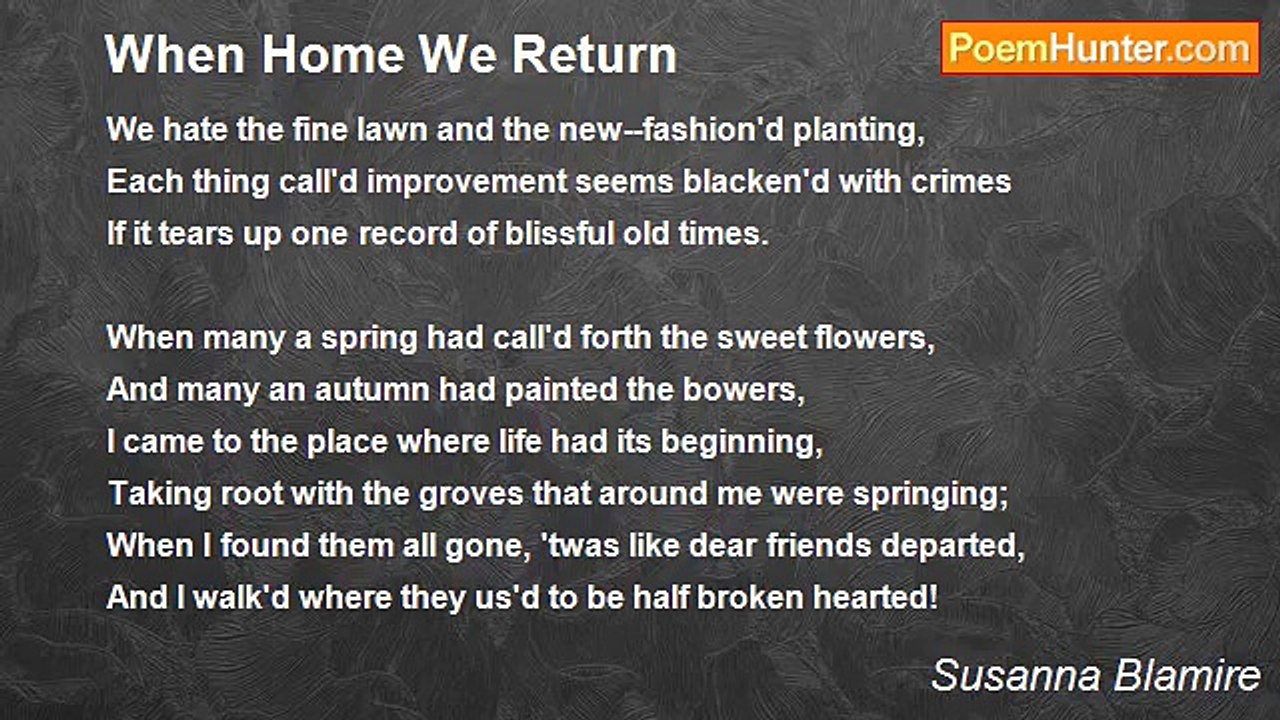Susanna Blamire - When Home We Return