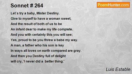 Luis Estable - Sonnet # 264