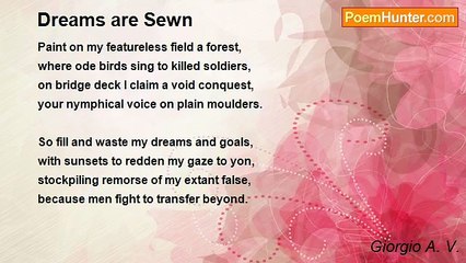 Giorgio A. V. - Dreams are Sewn