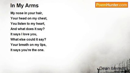 Dean Meredith - In My Arms