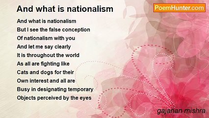 gajanan mishra - And what is nationalism