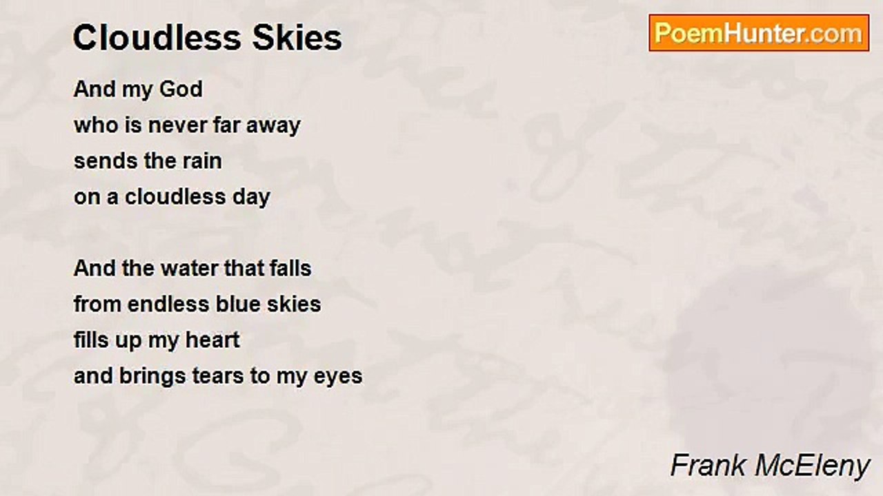 Frank McEleny - Cloudless Skies