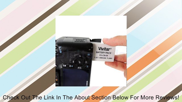 Vivitar LP-E8 Ultra High Capacity 1300mAh Li-ion Battery for CANON REBEL T5i T4i T3i T2i, EOS 700D 650D 600D 550D DSLR (Canon LP-E8 Replacement) Review