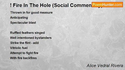 Alice Vedral Rivera - ! Fire In The Hole (Social Commentary)