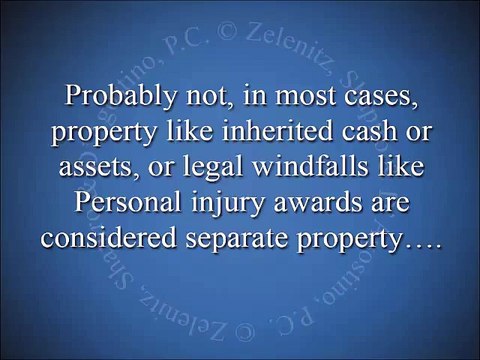 I Inherited Money And Property During The Marriage, Does It Have To Be Shared In A Divorce?