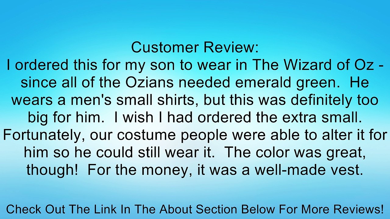 Vesuvio Napoli Men's Vest BOWTie EMERALD Bow Tie Set for Suit Tuxedo Review